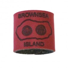 Dark Red Embossed Leather Woggle