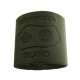 Black Embossed Leather Woggle