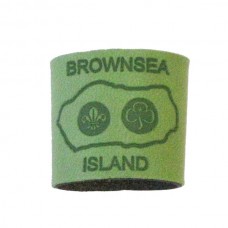 Light Green Embossed Leather Woggle