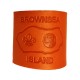 Orange Embossed Leather Woggle